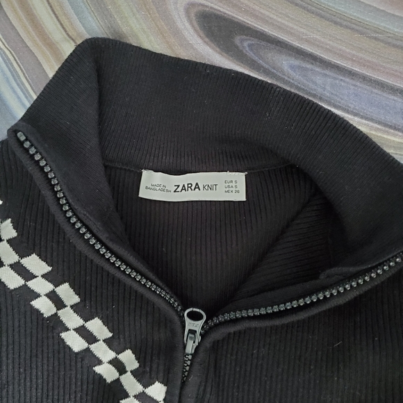 Zara Raceway Half Zip Sweater - Picture 3 of 5